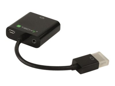 TECHLY HDMI zu VGA Konverter mit Audio und Micro-USB