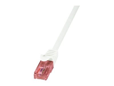 LOGILINK CAT6 U/UTP Patch Cable AWG24 LSZH weiß 0.50m Prime Line