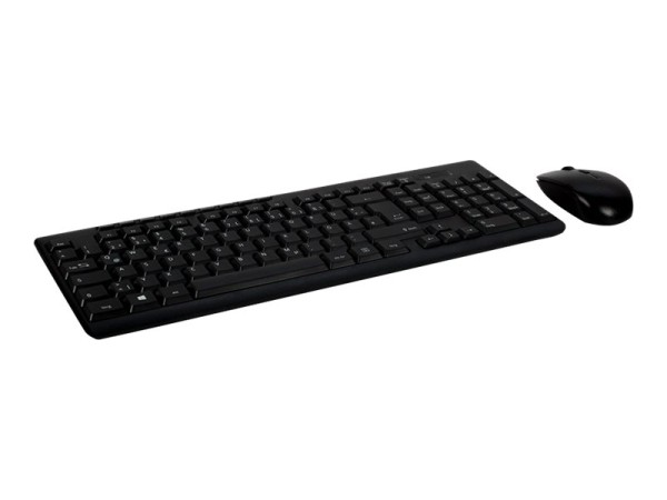INTERTECH Inter-Tech Tas KB-208 Tastatur + Maus-Set, QWERTZ, schwarz