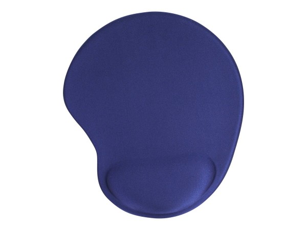 INLINE ® Maus-Pad, blau, mit Gel Handballenauflage, 230x205x20mm
