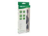 INLINE - USB-Kabel - USB-C (M) bis USB Typ A (M) - USB 3,1 Gen 2 - 3 A - 30cm - Schwarz (35717)