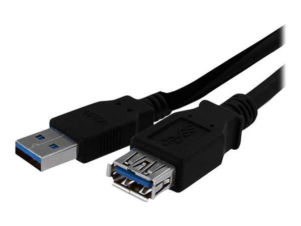 STARTECH.COM 1m USB 3.0 Verlängerungskabel - USB 3 Typ A Kabel Verlängerung - Stecker/ Buchse - Schw