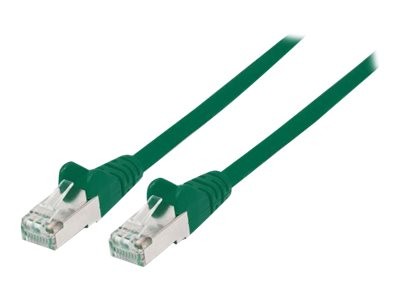 INTELLINET Network Cable, Cat7 Raw Cable, Cat6A Modular plugs, CU, S/FTP, LSOH, 3 m, Green