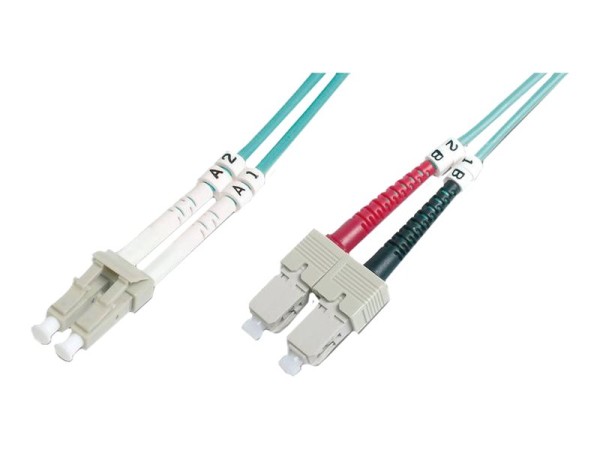 DIGITUS LWL Kabel LC-SC Multi OM4 1m