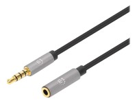 IC INTRACOM MANHATTAN Audio-Verlängerungskabel Aux / 3,5 mm Klinke 5m