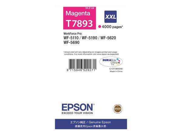 EPSON T7893 1 Größe XXL Magenta Druckerpatrone