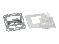 LogiLink Keystone Unterputzdose für 2 Keystone Buchsen, Reinweiß