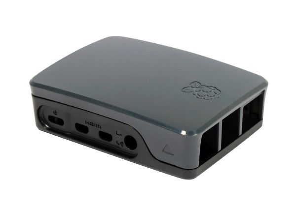 RASPBERRY PI Raspberry Gehäuse Original für 5B Schwarz/Grau