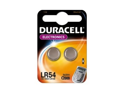 DURACELL Batterie Knopfzelle LR54 1.5V 2St.