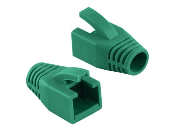 LOGILINK Knickschutztülle für RJ45 Stecker, grün aus PVC, für Kabeldurchmesser: 8 mm, - 1 Stück (MP0