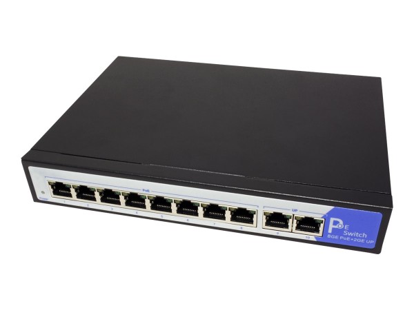VALUE PoE+ Gigabit Ethernet Switch, 8+2 Ports (21.99.1195)