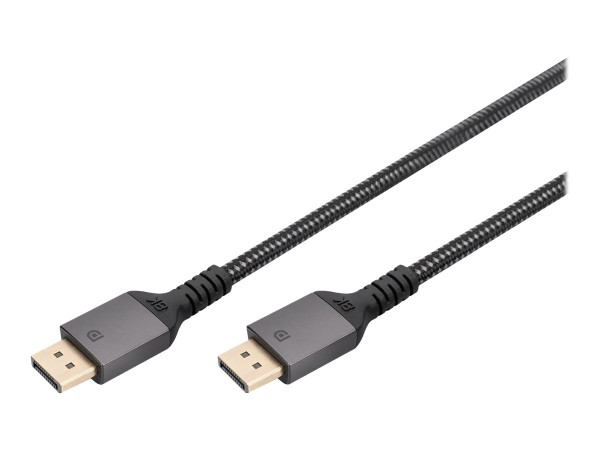 DIGITUS DisplayPort Anschlusskabel 1m Aluminium schwarz