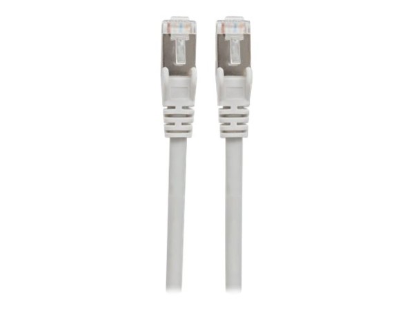 INTELLINET Network Cable, Cat7 Raw Cable, Cat6A Modular plugs, CU, S/FTP, LSOH, 5 m, Gray