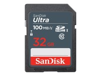 SANDISK Ultra 32GB SDHC Mem Card 100MB/s