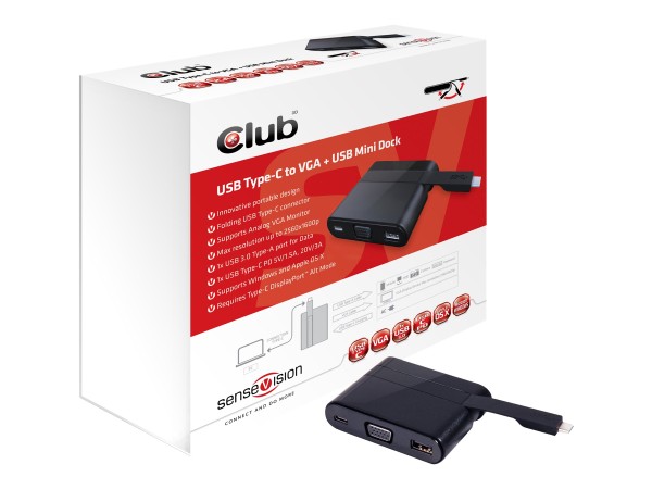 Club 3D MINI USB 3.0 TYPE C DOCKING STATION