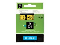 Dymo D1 Schriftband 24 mm x 7 m schwarz auf gelb           53718