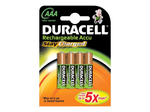DURACELL Akku Duracell StayCharged Micro AAA 800mAH 4St.