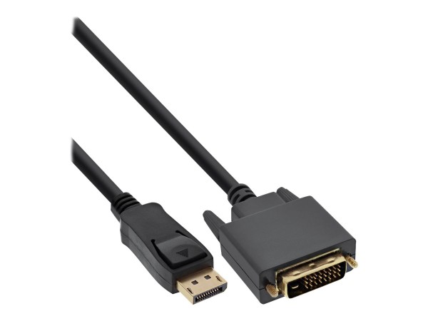 INLINE DisplayPort zu DVI Konverter Kabel Schwarz 3m