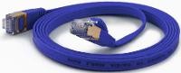 WANTEC Patchkabel CAT6A extraflach FTP blau 1,0m