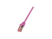 LOGILINK CQ2029S S/FTP Patchkabel Kat.6 PrimeLine pink - 0,50m