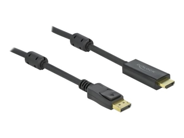 DELOCK Aktives DisplayPort 1.2 zu HDMI Kabel 4K 60 Hz 2 m