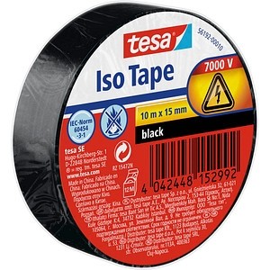 TESA Isolierband 10m 15mm schwarz