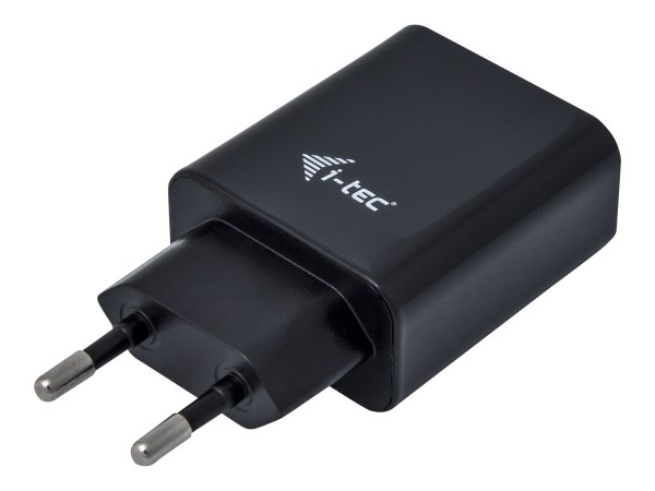 I-TEC USB Power 2 Port Netzladegerät 2,4A schwarz 110-240V