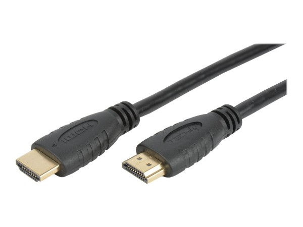 TECHLY HDMI Kabel 2.0 High Speed with Ethernet schwarz 0,5m