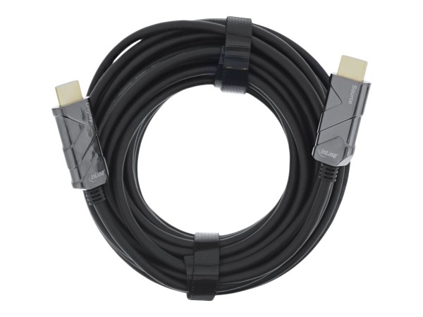 INTOS ELECTRONIC INLINE - Ultra High Speed HDMI-Kabel - HDMI (M) bis HDMI (M) - 25 m - Glasfaser - S