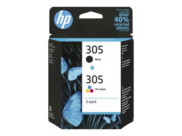 HP Ink/305 2pk Original Cart CMYK