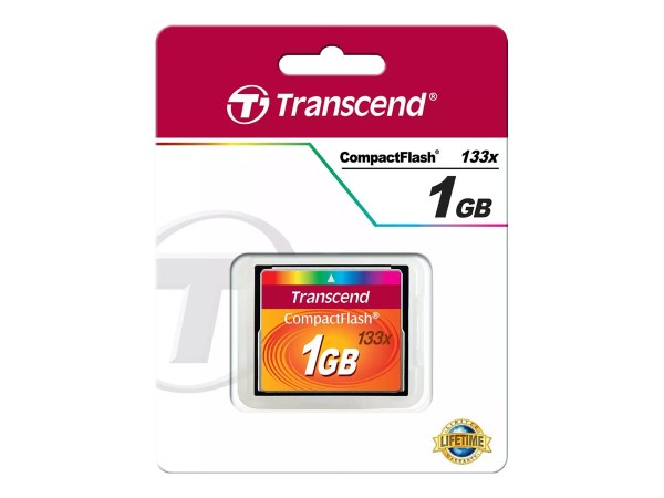 TRANSCEND 1GB CFKarte 133x CompactFlash mit MLC Chips