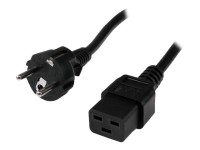STARTECH.COM 2m Computer IEC 320 C19 auf CEE7 Netzkabel - Schuko Stromkabel 250V 16A