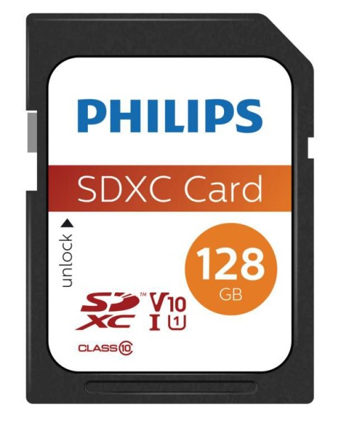 PHILIPS SD SDXC Card 128GB Card Class 10