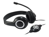 CONCEPTRONIC USB STEREO HEADSET BLACK MIC