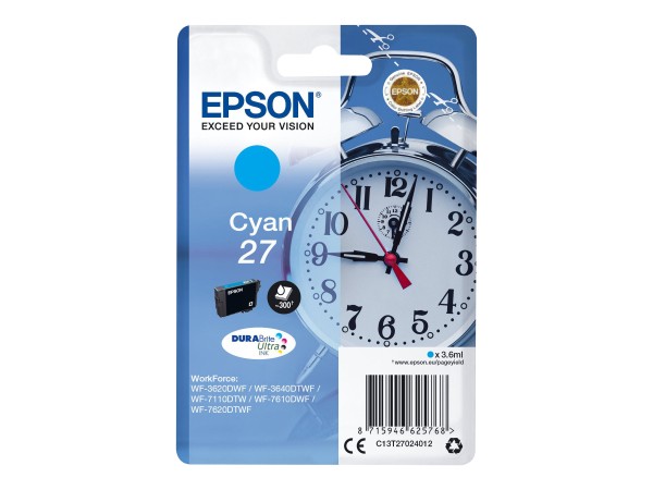 EPSON 27 Cyan Tintenpatrone