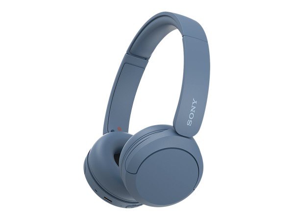 SONY WH-CH520 Kabellose Bluetooth-Kopfhörer, blau bis zu 50 Stunden Akkulaufzeit mit Schnellladefunk