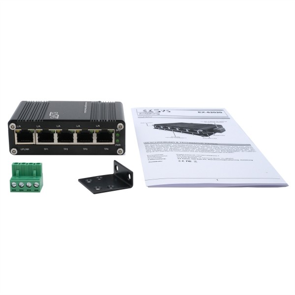 EXSYS GmbH Mini 5-Port Ethernet Switch - 5*10/100/1000Tx EX-62020 - Switch - 0,1 Gbps