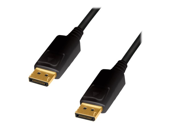 LOGILINK DisplayPort Cable, DP/M to DP/M, 4K/60Hz, CCS, Black, 2m