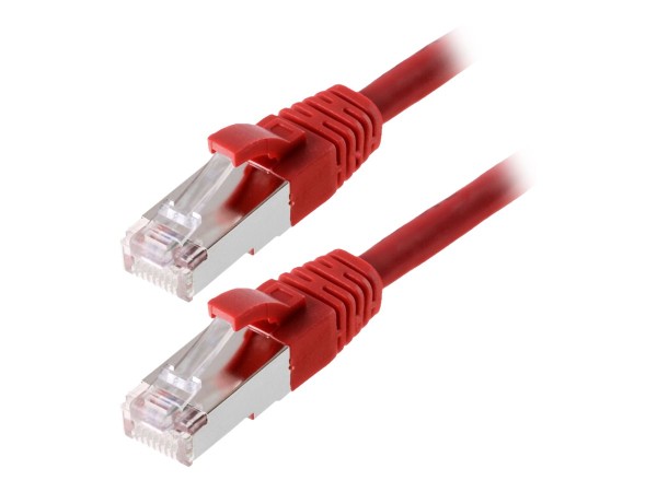helos Patchkabel SF/UTP, CAT 5e, rot, 1,0 m