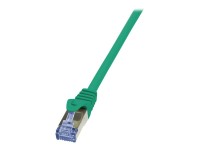 LOGILINK CQ3035S S/FTP Patchkabel Kat.6A PrimeLine grün -   1,00m