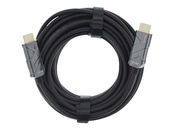 INLINE HDMI AOC Kabel, Ultra High Speed HDMI Kabel, 8K4K, schwarz, 10m