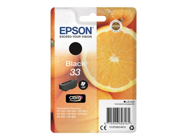 EPSON 33 Schwarz Tintenpatrone