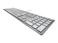 CHERRY TAS KC 6000 Slim for MAC silber USB Deutsches Layout