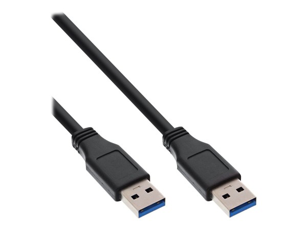 INTOS ELECTRONIC INLINE - USB-Kabel - USB Typ A (M) bis USB Typ A (M) - USB 3.0 - 1.5 m - Schwarz