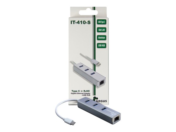 INTERTECH Inter-Tech IT-410-S USB Type C / LAN Adapter