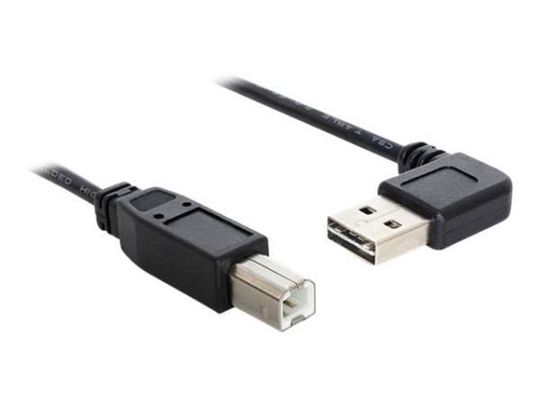 DELOCK Kabel EASY USB 2.0-A 90° gewinkelt > B Stecker 2m