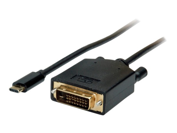 VALUE Adapterkabel USB Typ C-DVI ST/ST 1m