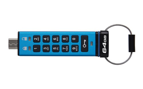 KINGSTON USB-Stick 64GB Kingston IronKey Keypad 200C AES-256 USB-C retail