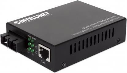 INTELLINET Gigabit Medienkonverter SC Multimode 550m Auto