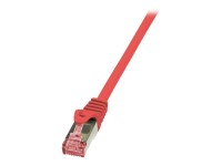 LOGILINK CQ2064S S/FTP Patchkabel Kat.6 PrimeLine rot -   3,00m